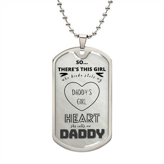 Daddy's Girl Heart | Dog Tag