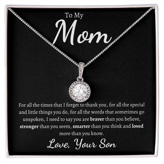To My Mom, Love Son | Eternal Hope Necklace
