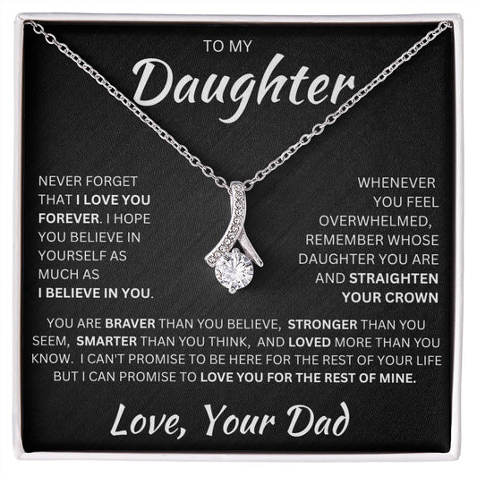 To My Daughter, Love Dad | Alluring Beauty Necklace