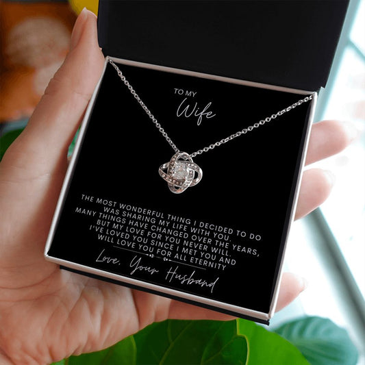 To My Wife | Love Knot Necklace | Valentine's Day