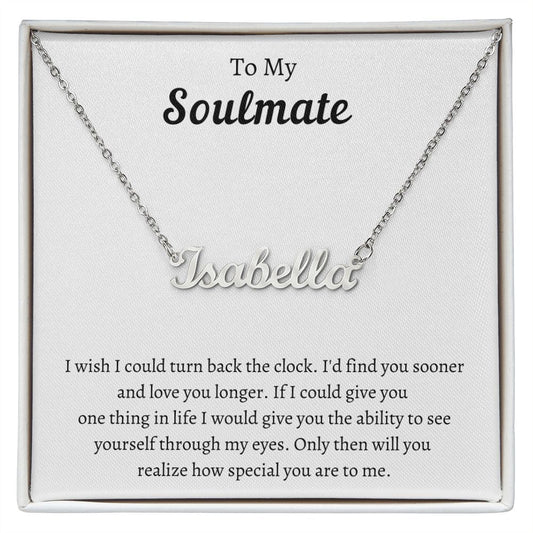 To My Soulmate | Custom Name Necklace | Valentine's Day